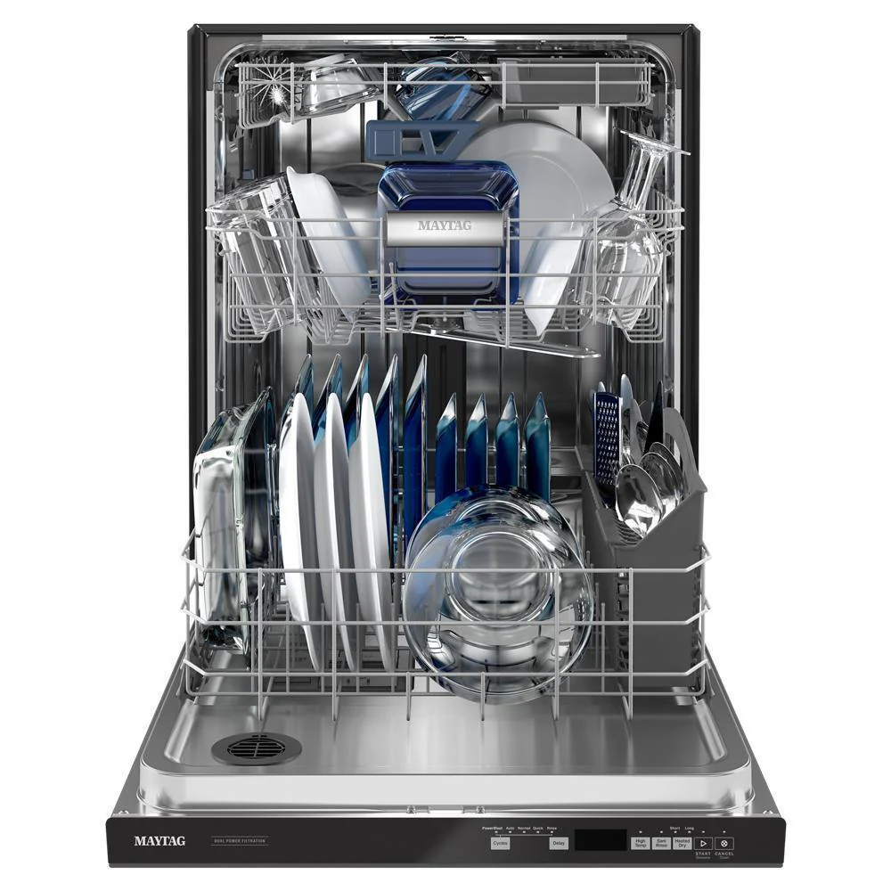 Maytag MDB8959SKB 24 Top Control Dishwasher with Dual Power Filtration, PowerBlast® Cycle and 3rd Level Rack - 47 dBA - Image 16