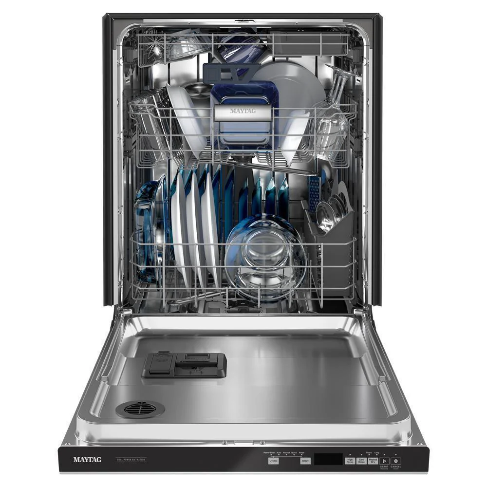Maytag MDB8959SKZ 24 Top Control Dishwasher with Dual Power Filtration, PowerBlast® Cycle and 3rd Level Rack - 47 dBA - Image 16