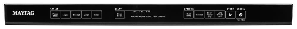 Maytag MDB8989SHK Top Control Dishwasher with PowerDry Options and Third Level Rack - Image 3