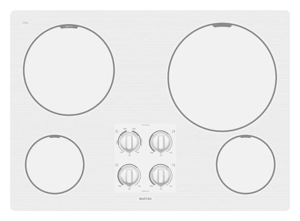 Maytag MEC7430WS 30-inch Electric Cooktop with Two Power Cook Burners - Image 9