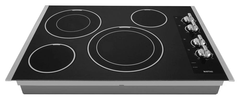 Maytag MEC9530BS 30-inch Wide Electric Cooktop with Two Dual-Choice Elements - Image 2