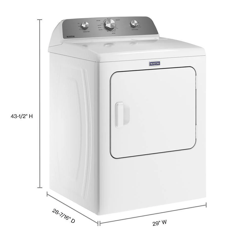 Maytag MED4500MW Top Load Electric Wrinkle Prevent Dryer - 7.0 cu. ft. - Image 6