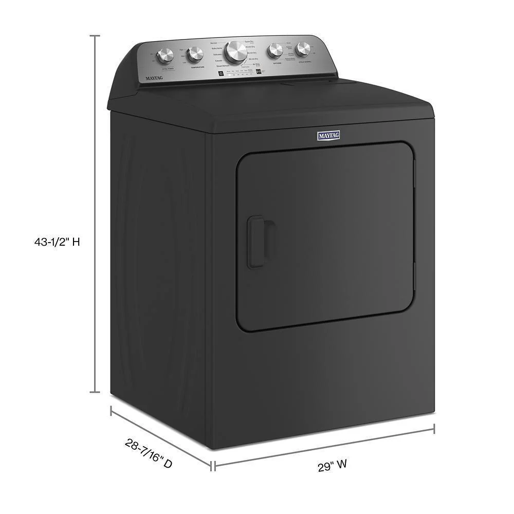 Maytag MED5430PBK Top Load Electric Dryer with Steam-Enhanced Cycles - 7.0 cu. ft. - Image 5
