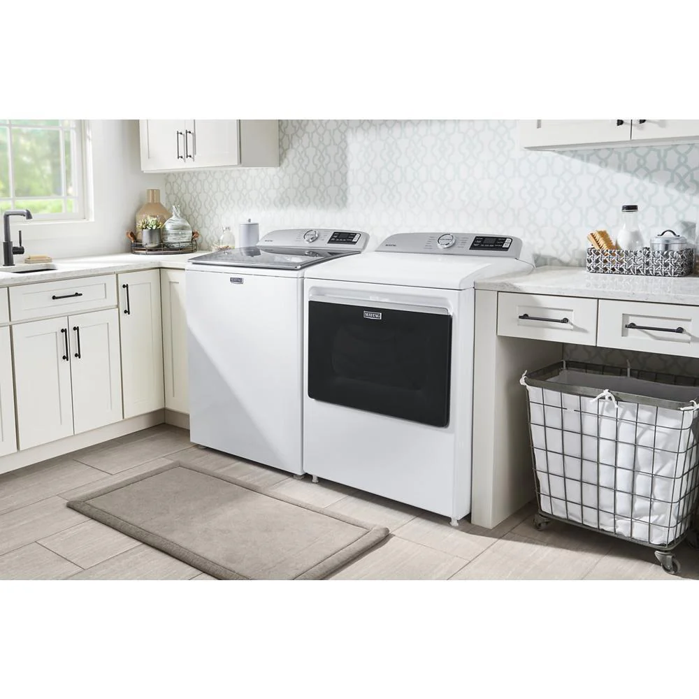 Maytag MED6230RHW Smart Top Load Electric Dryer with Extra Power Button - 7.4 cu. ft. - Image 28