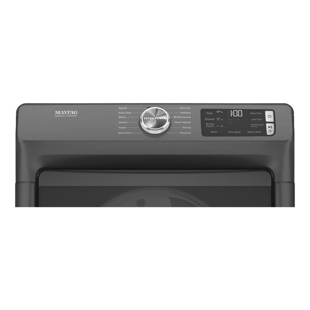 Maytag MED6630MBK Front Load Electric Dryer with Extra Power and Quick Dry Cycle - 7.3 cu. ft. - Image 17