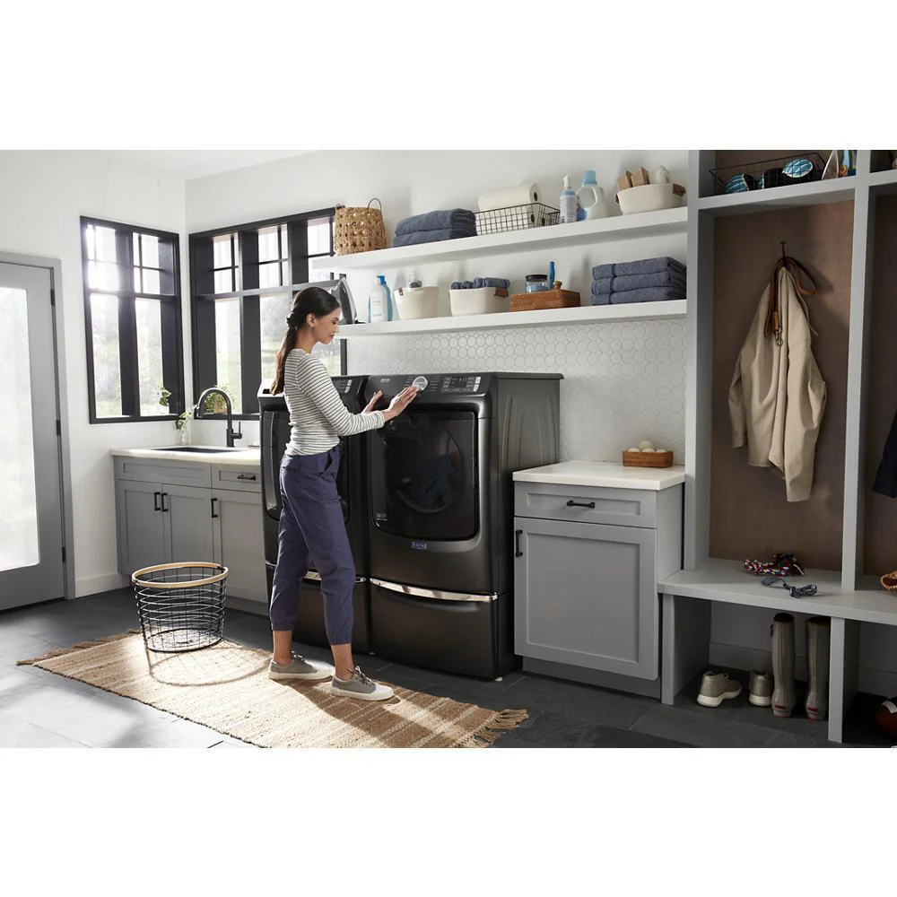 Maytag MED6630MBK Front Load Electric Dryer with Extra Power and Quick Dry Cycle - 7.3 cu. ft. - Image 30