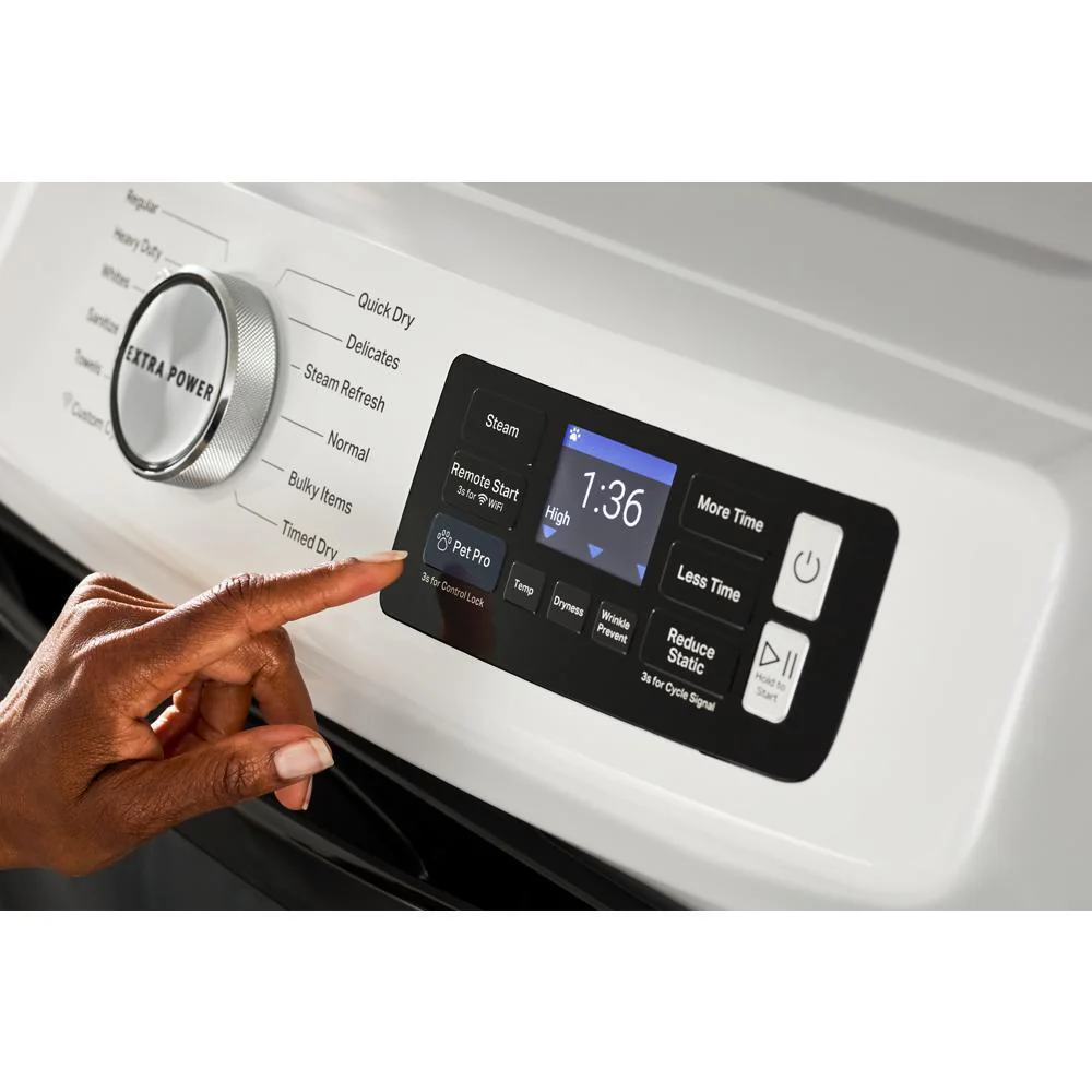 Maytag MED7020RW Smart Pet Pro Front Load Electric Dryer - 7.4 CU. FT. - Image 15