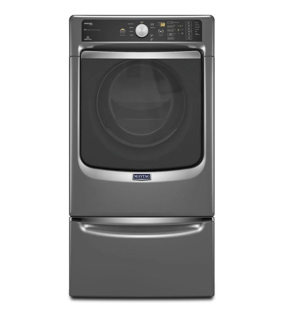 Maytag MED7100DC Maxima® Steam Electric Dryer with Large Capacity and Stainless Steel Dryer Drum - 7.3 cu. ft. - Image 9