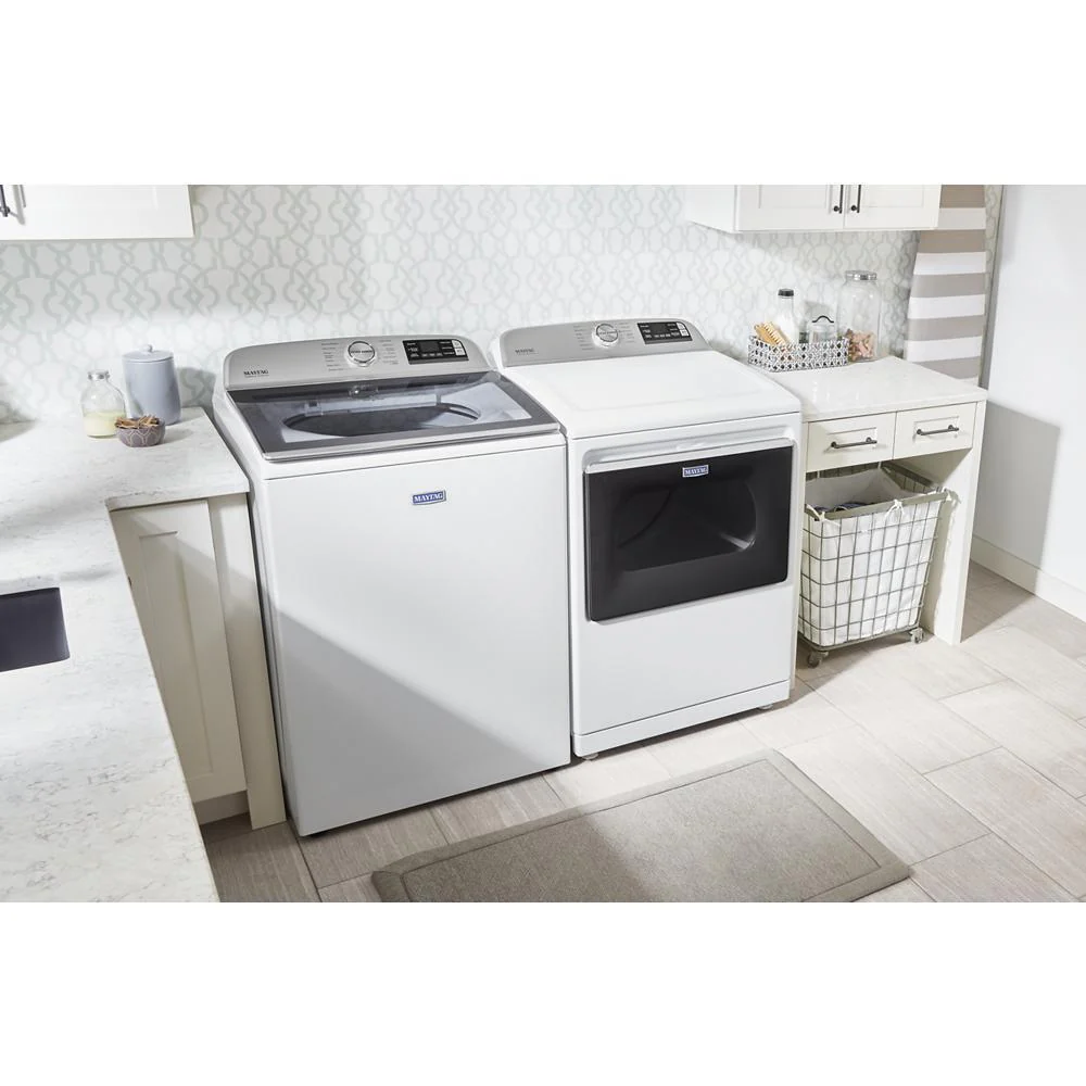 Maytag MED7230HW Smart Top Load Electric Dryer with Extra Power - 7.4 cu. ft. - Image 23