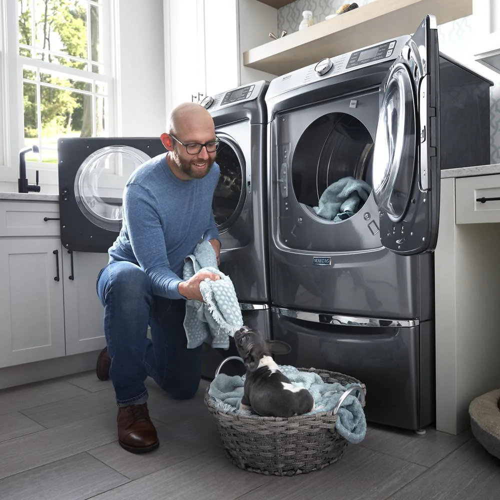 Maytag MED8630HC Smart Front Load Electric Dryer with Extra Power and Advanced Moisture Sensing Plus - 7.3 cu. ft. - Image 8