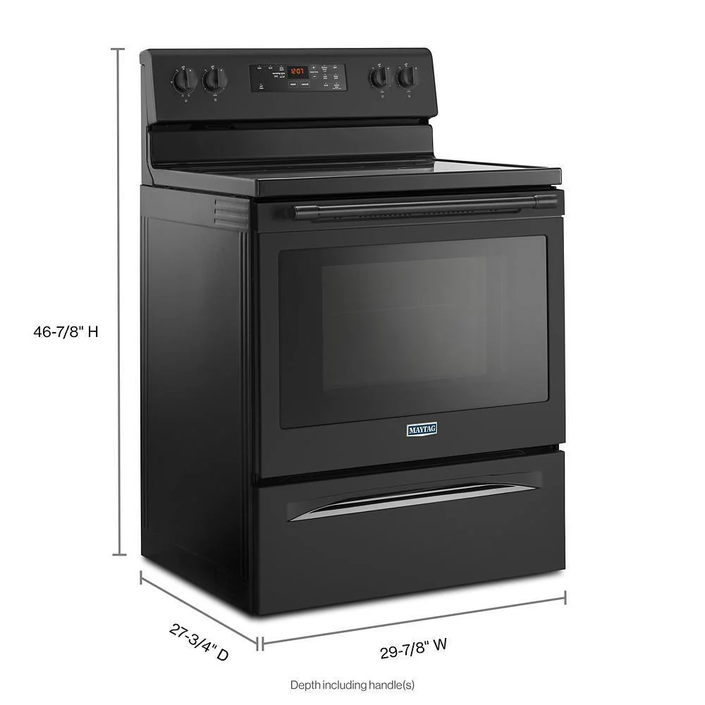 Maytag 30-Inch Wide Electric Range With Shatter-Resistant Cooktop - 5.3 Cu. Ft. - Image 5