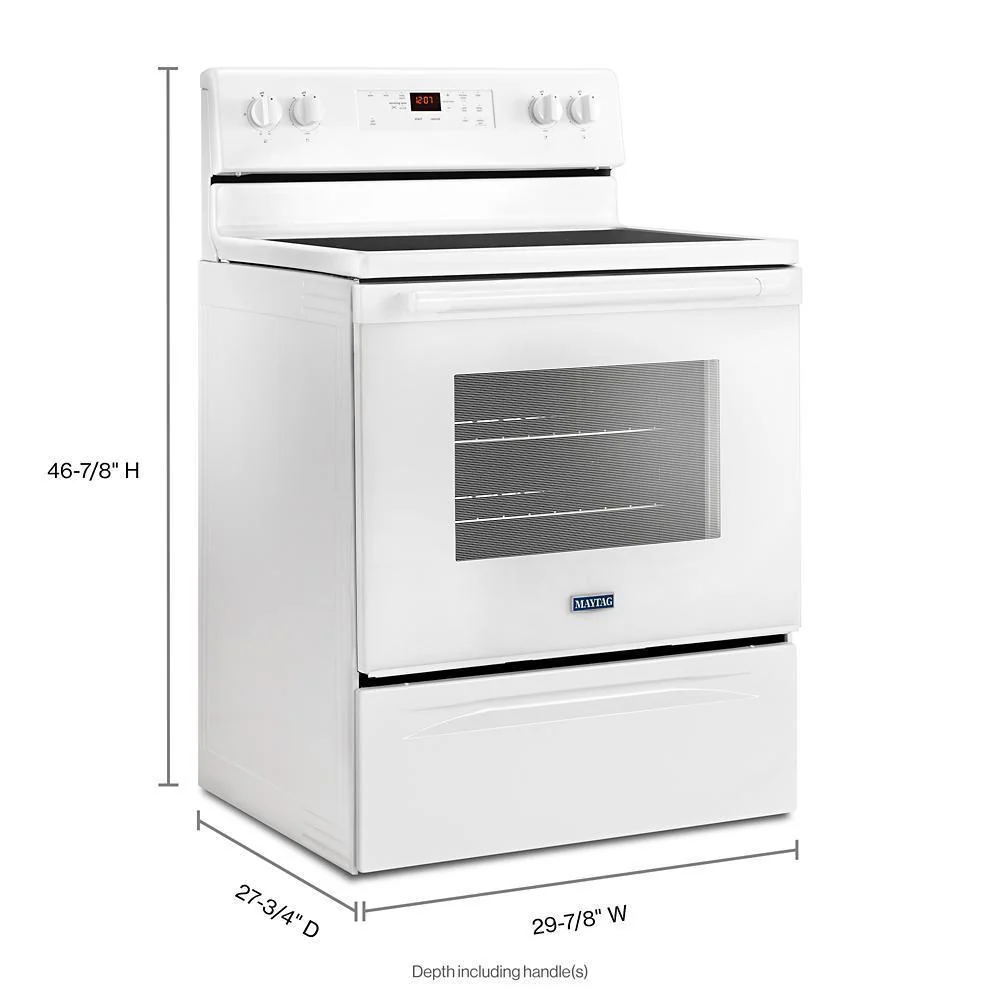 Maytag 30-Inch Wide Electric Range With Shatter-Resistant Cooktop - 5.3 Cu. Ft. - Image 4