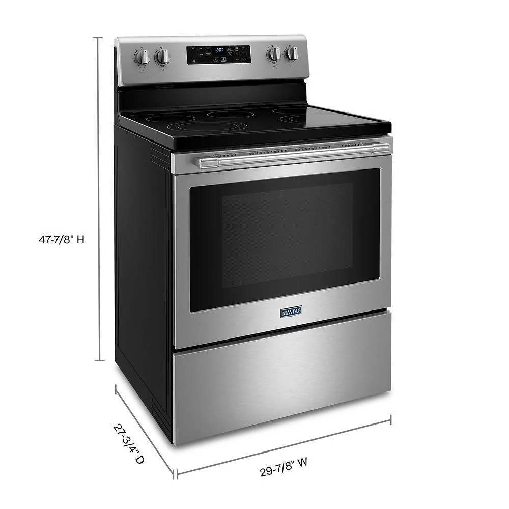 Maytag MER7700LZ Electric Range with Air Fryer and Basket - 5.3 cu. ft. - Image 10