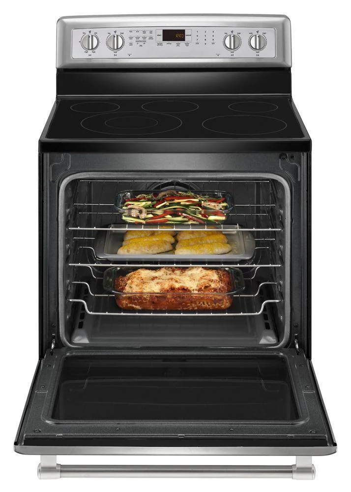 Maytag MER8800DS 30-inch Wide Electric Range with Convection and Power Preheat - 6.2 cu. ft. - Image 4