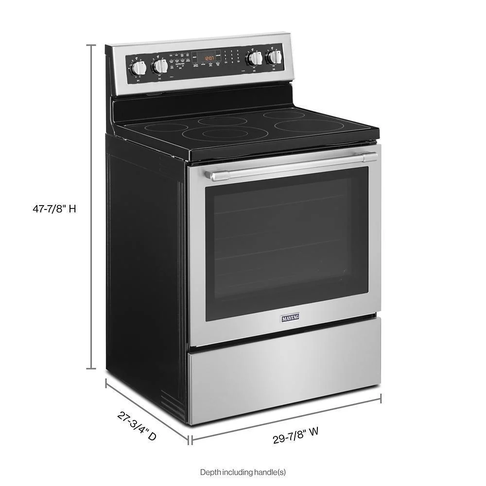 Maytag 30-Inch Wide Electric Range With True Convection And Power Preheat - 6.4 Cu. Ft. - Image 11