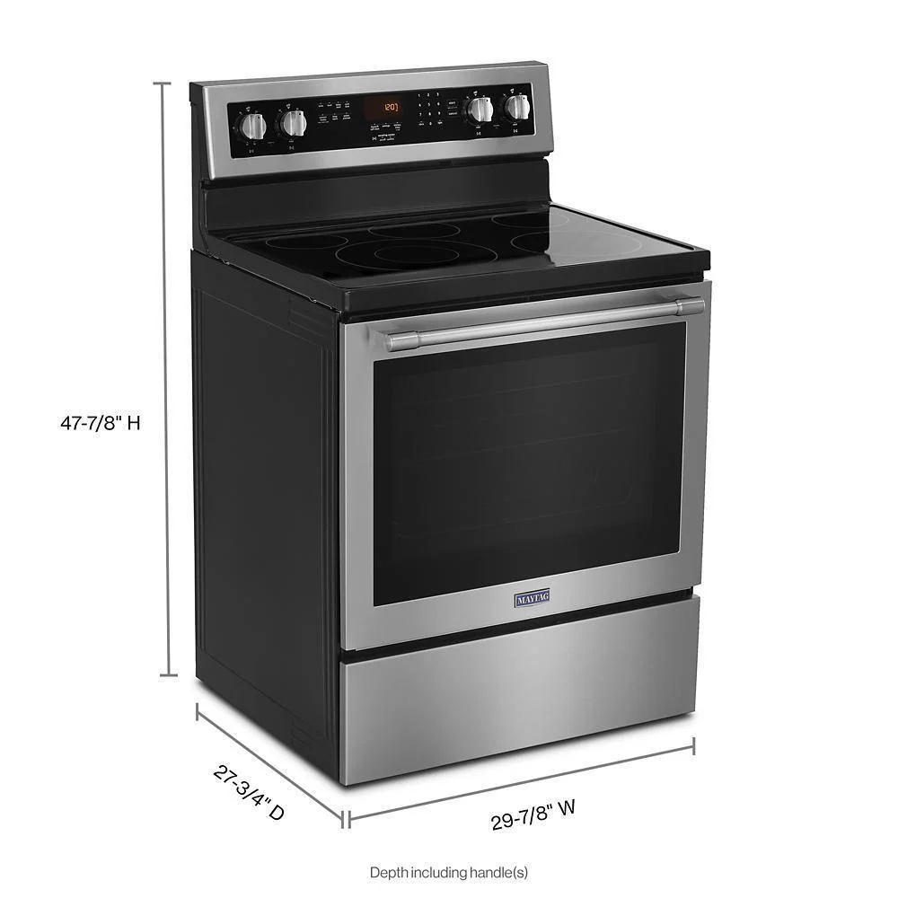 Maytag 30-Inch Wide Electric Range With True Convection And Power Preheat - 6.4 Cu. Ft. - Image 16