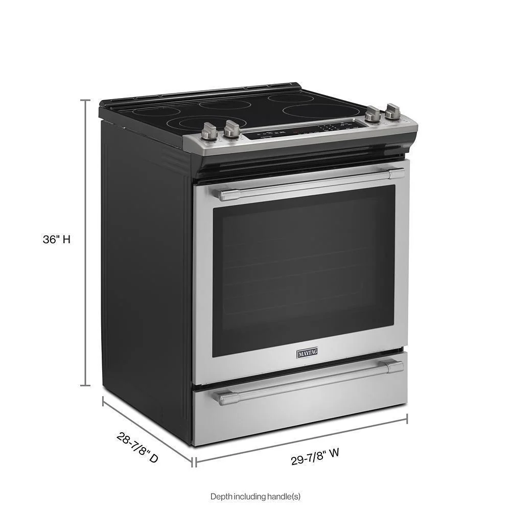 Maytag 30-Inch Wide Slide-In Electric Range With True Convection And Fit System - 6.4 Cu. Ft. - Image 3