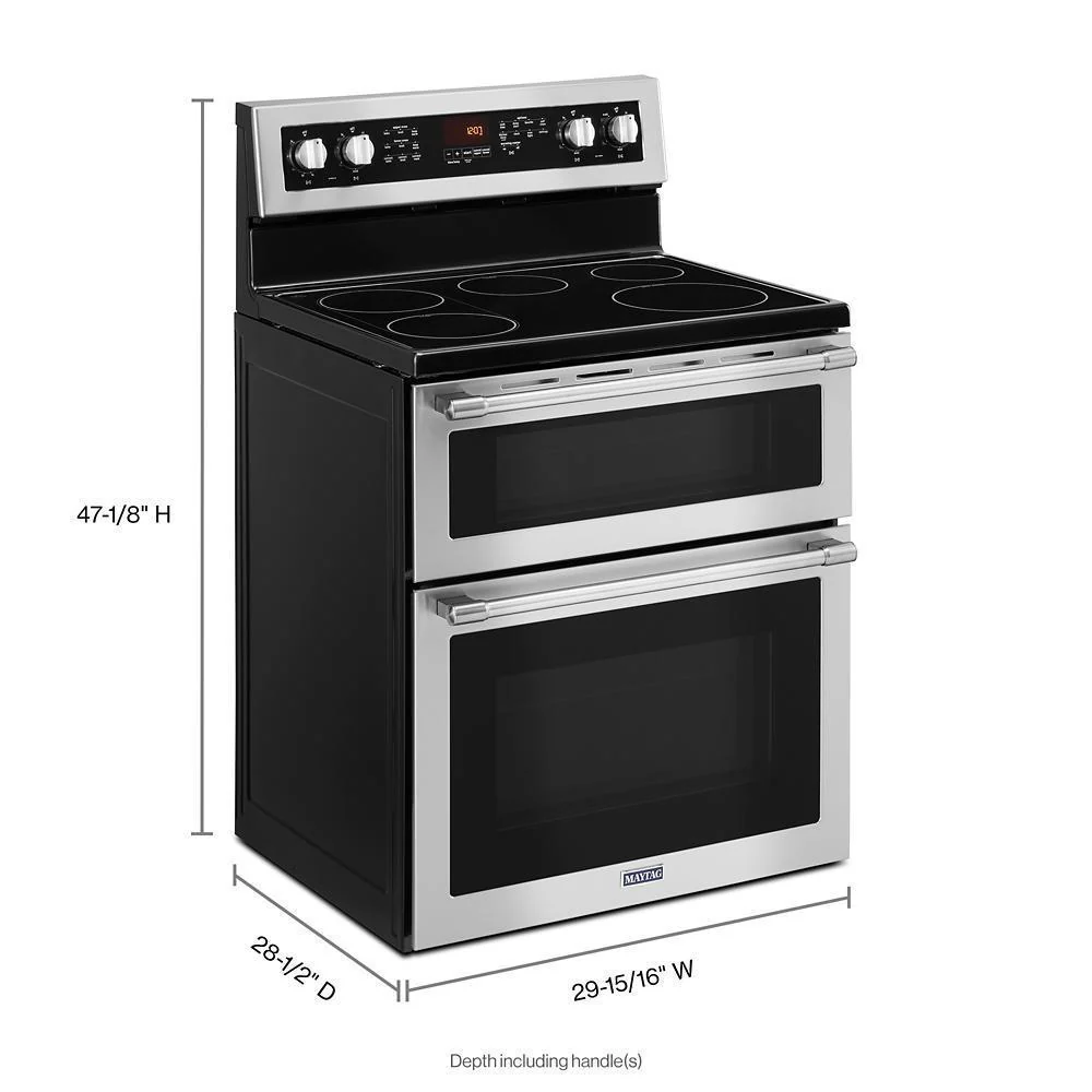Maytag MET8800FZ 30-Inch Wide Double Oven Electric Range With True Convection - 6.7 Cu. Ft. - Image 9