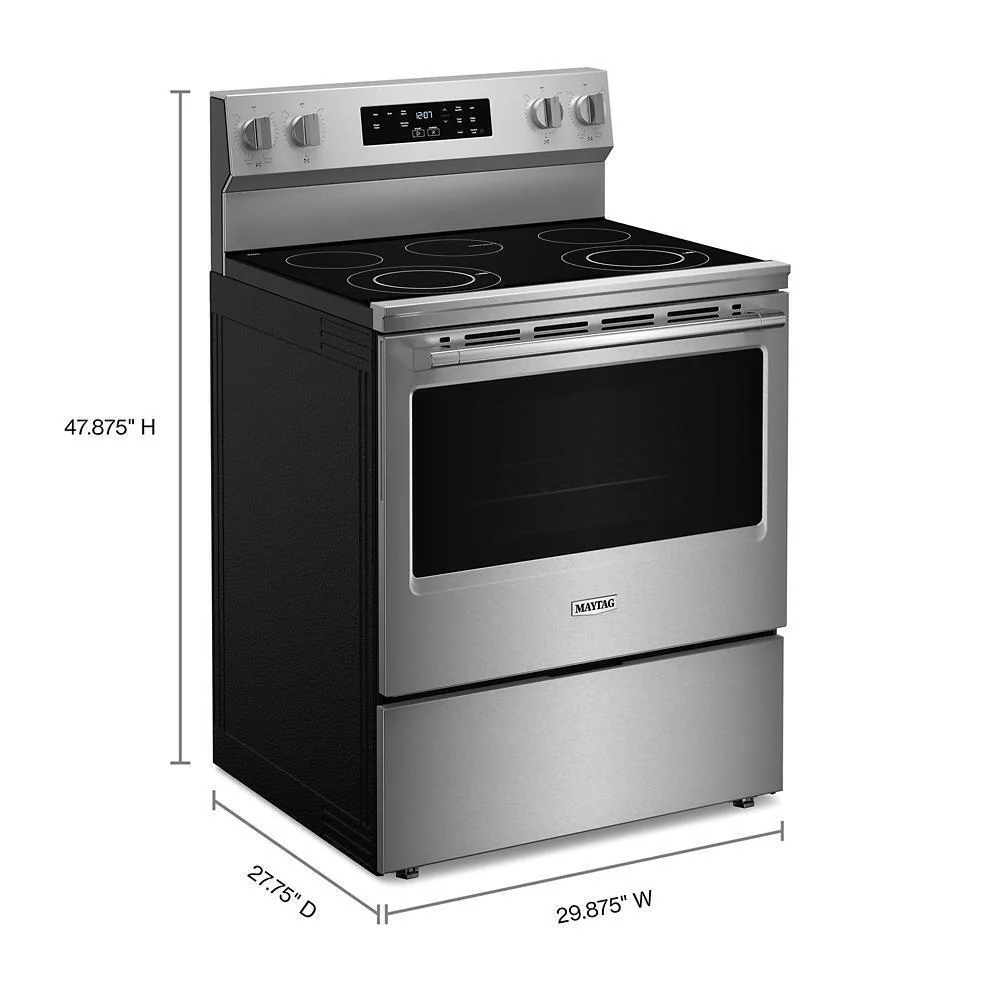 Maytag MFES4030RS 30-Inch Wide Electric Range With Steam Clean - 5.3 cu. ft. - Image 4