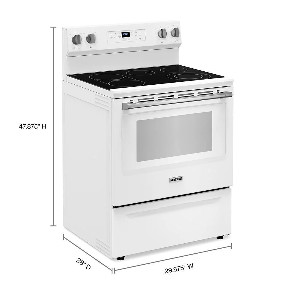 Maytag MFES6030RW 30-Inch Wide Electric Range With No Preheat Air Fry and Air Baking - 5.3 cu. ft. - Image 4
