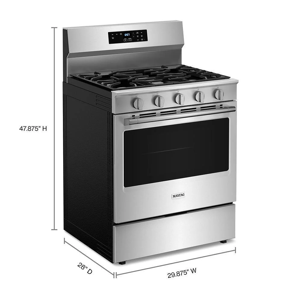 Maytag MFGS4030RS 30-Inch Wide Gas Range With Steam Clean - 5.0 cu. ft. - Image 4