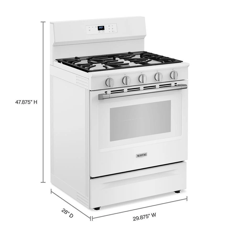Maytag MFGS4030RW 30-Inch Wide Gas Range With Steam Clean - 5.0 cu. ft. - Image 4