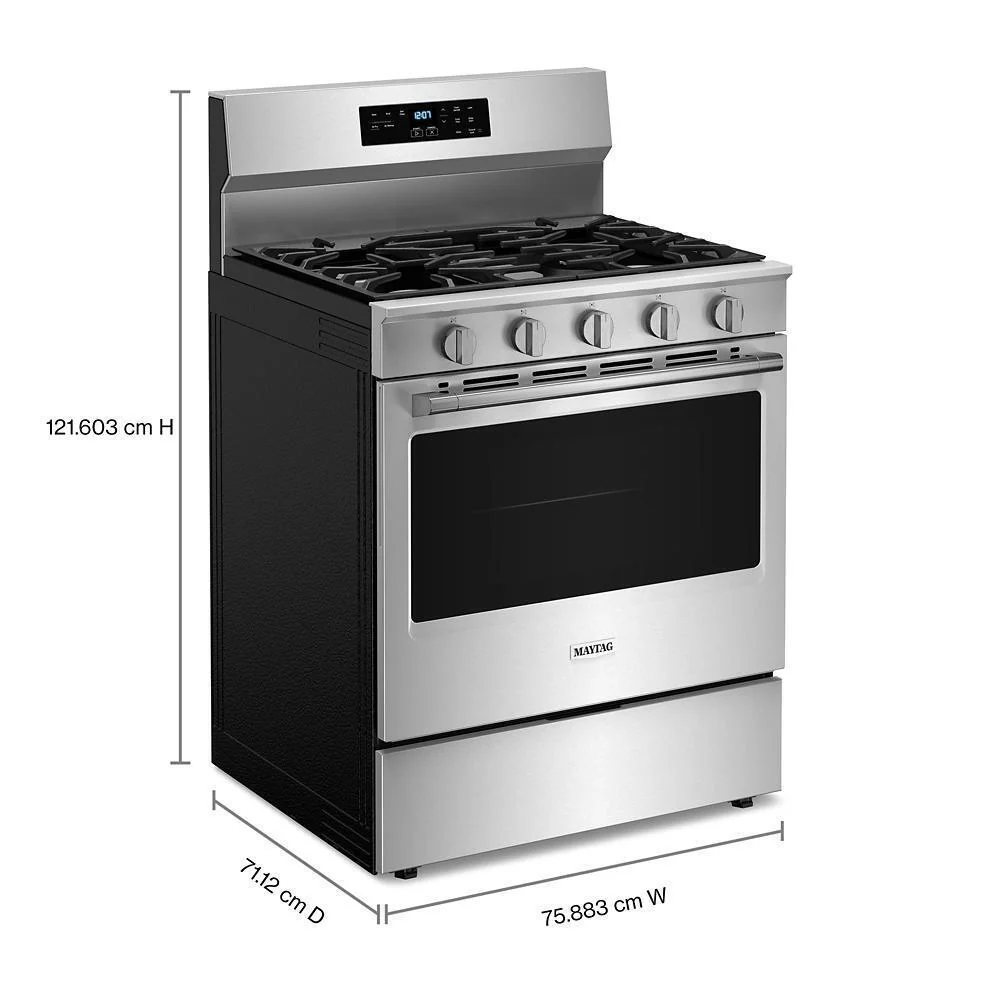 Maytag MFGS6030RZ 30-Inch Wide Gas Range With No Preheat Air Fry and Air Baking - 5.0 cu. ft. - Image 4