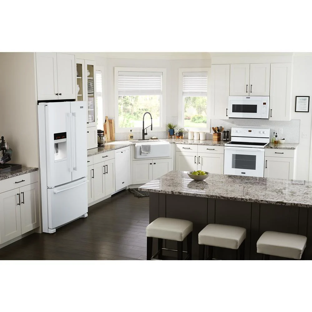 Maytag MFI2570FEW 36-Inch Wide French Door Refrigerator with PowerCold® Feature - 25 Cu. Ft - Image 2