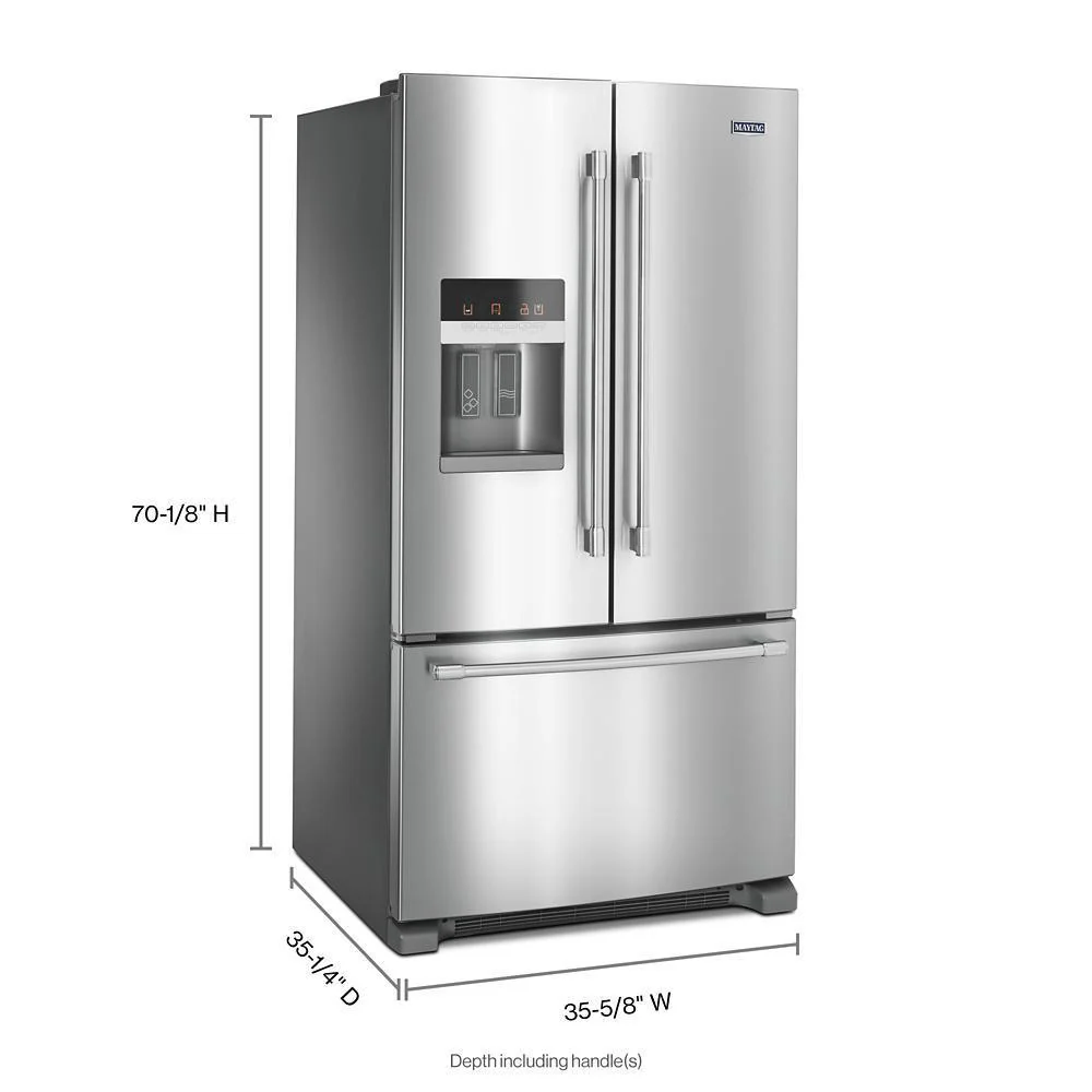 Maytag MFI2570FEZ 36-Inch Wide French Door Refrigerator with PowerCold® Feature - 25 Cu. Ft - Image 8