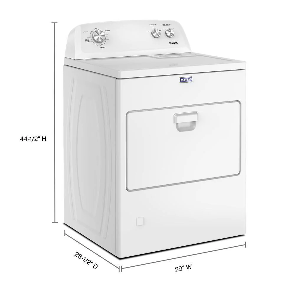 Maytag MGD4005SW Top Load Gas Wrinkle Prevent Dryer - 7.0 cu. ft. - Image 3