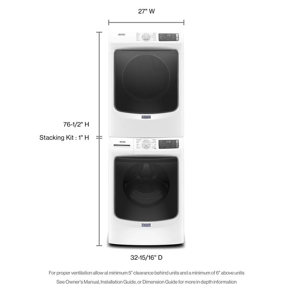 Maytag MGD6630HW Front Load Gas Dryer with Extra Power and Quick Dry Cycle - 7.3 cu. ft. - Image 5