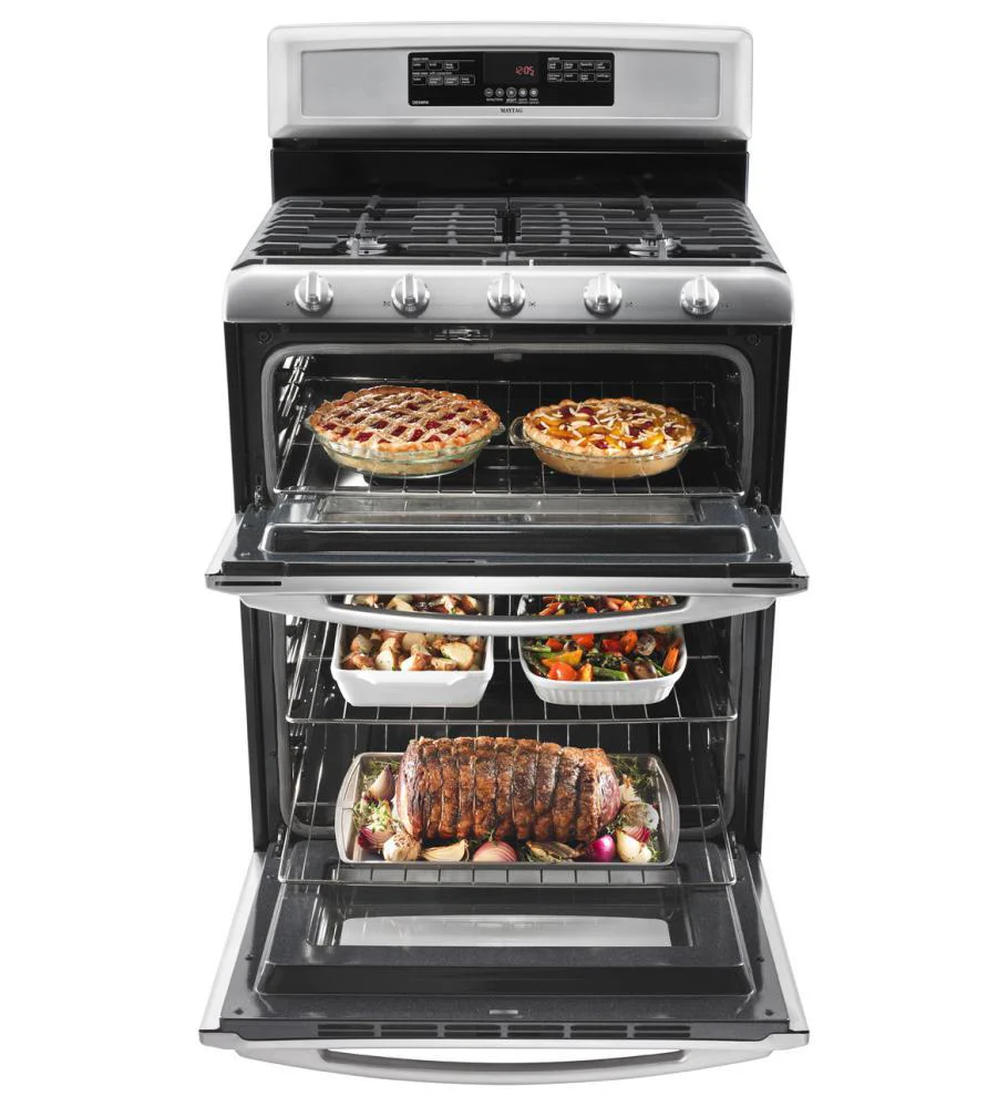 6.0 cu. ft. Capacity Double Oven Gas Range with Speed Heat Burner - Image 5
