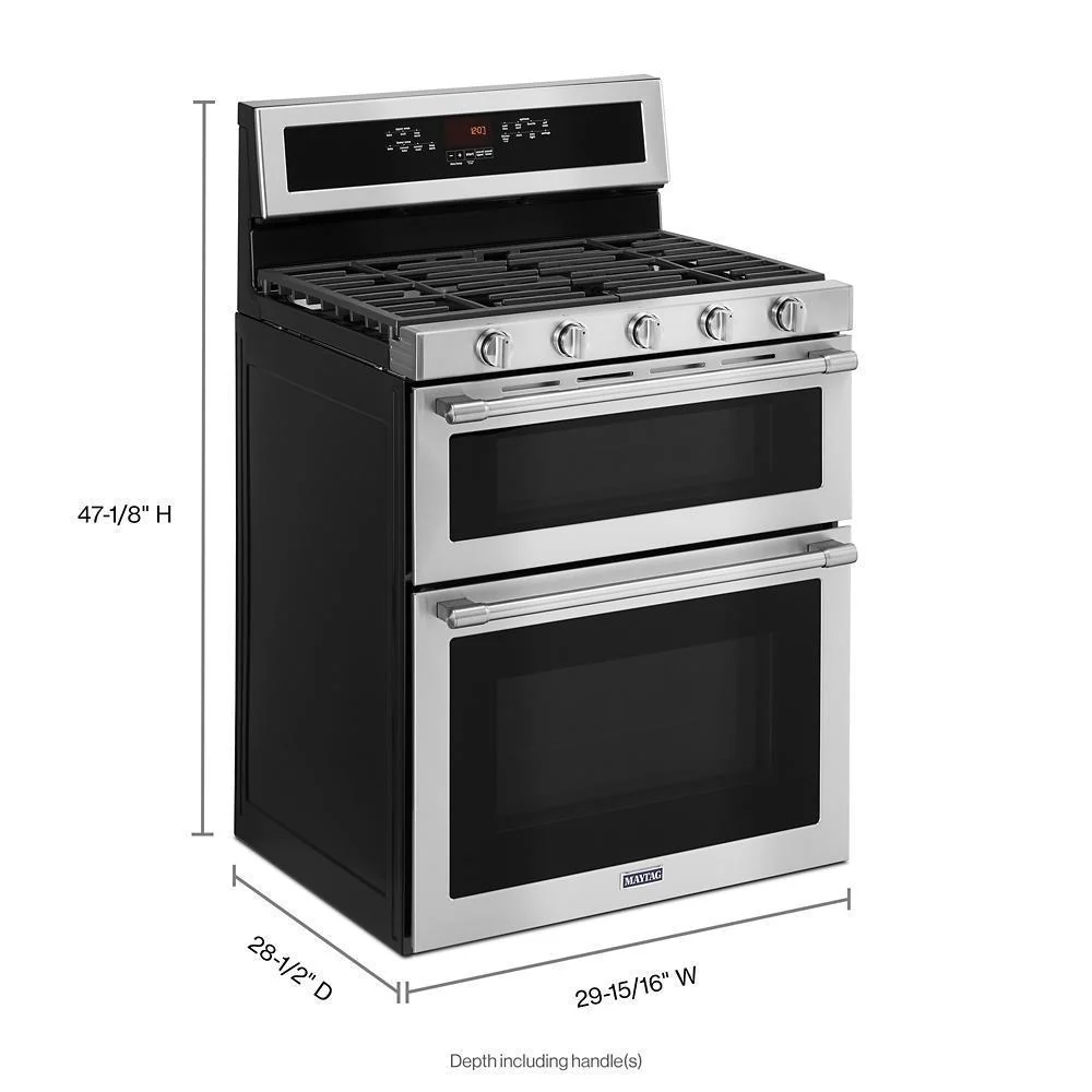 Maytag MGT8800FZ 30-Inch Wide Double Oven Gas Range With True Convection - 6.0 Cu. Ft. - Image 9