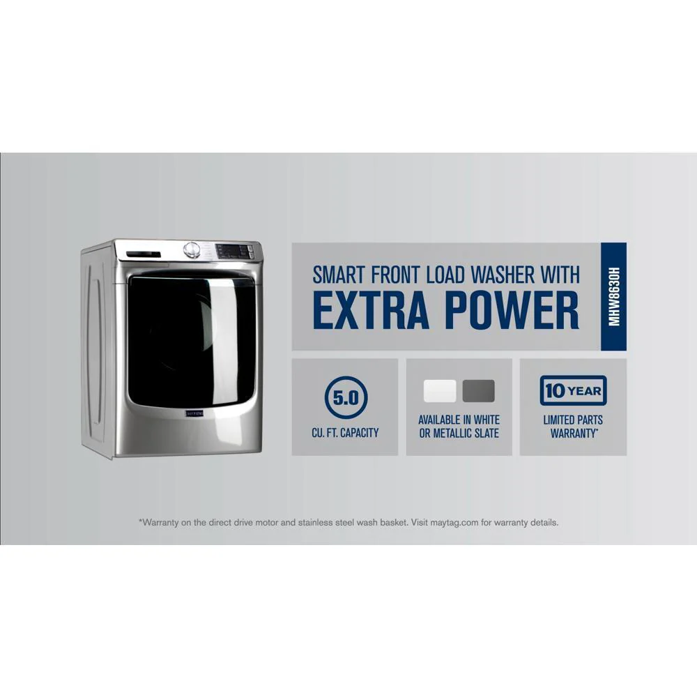 Maytag MHW8630HC Smart Front Load Washer with Extra Power and 24-Hr Fresh Hold® option - 5.0 cu. ft. - Image 5