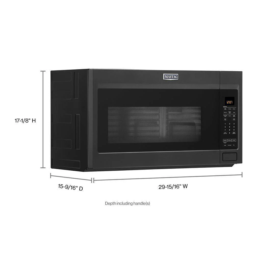 Maytag MMV4207JK Over-the-Range Microwave with Dual Crisp feature - 1.9 cu. ft. - Image 9