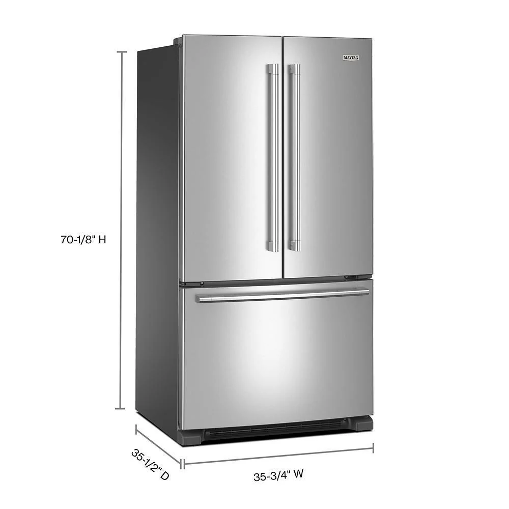 MRFF4236RZ Maytag® 36 Inch Wide French Door Bottom Mount Refrigerator with Max Cool Setting - 25 Cu. Ft. - Image 4
