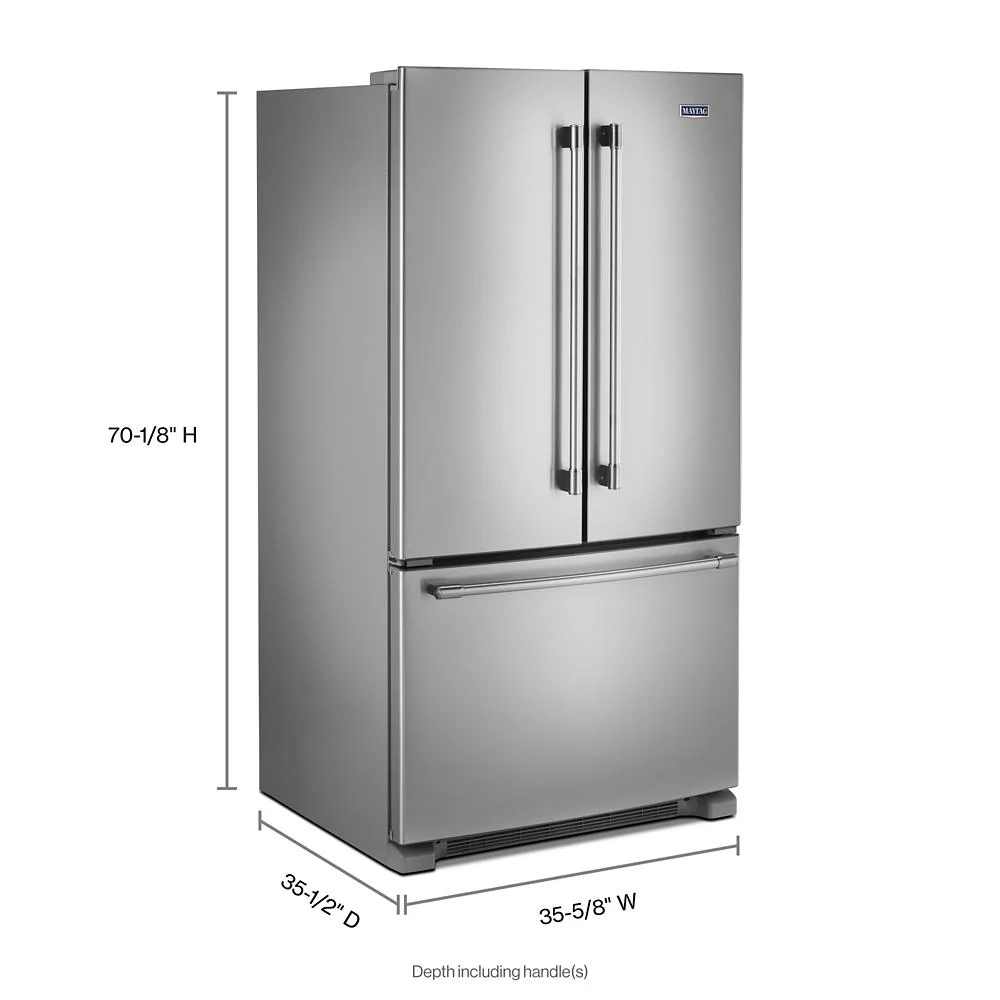 Maytag 36-Inch Wide French Door Refrigerator with Water Dispenser - 25 Cu. Ft - Image 4