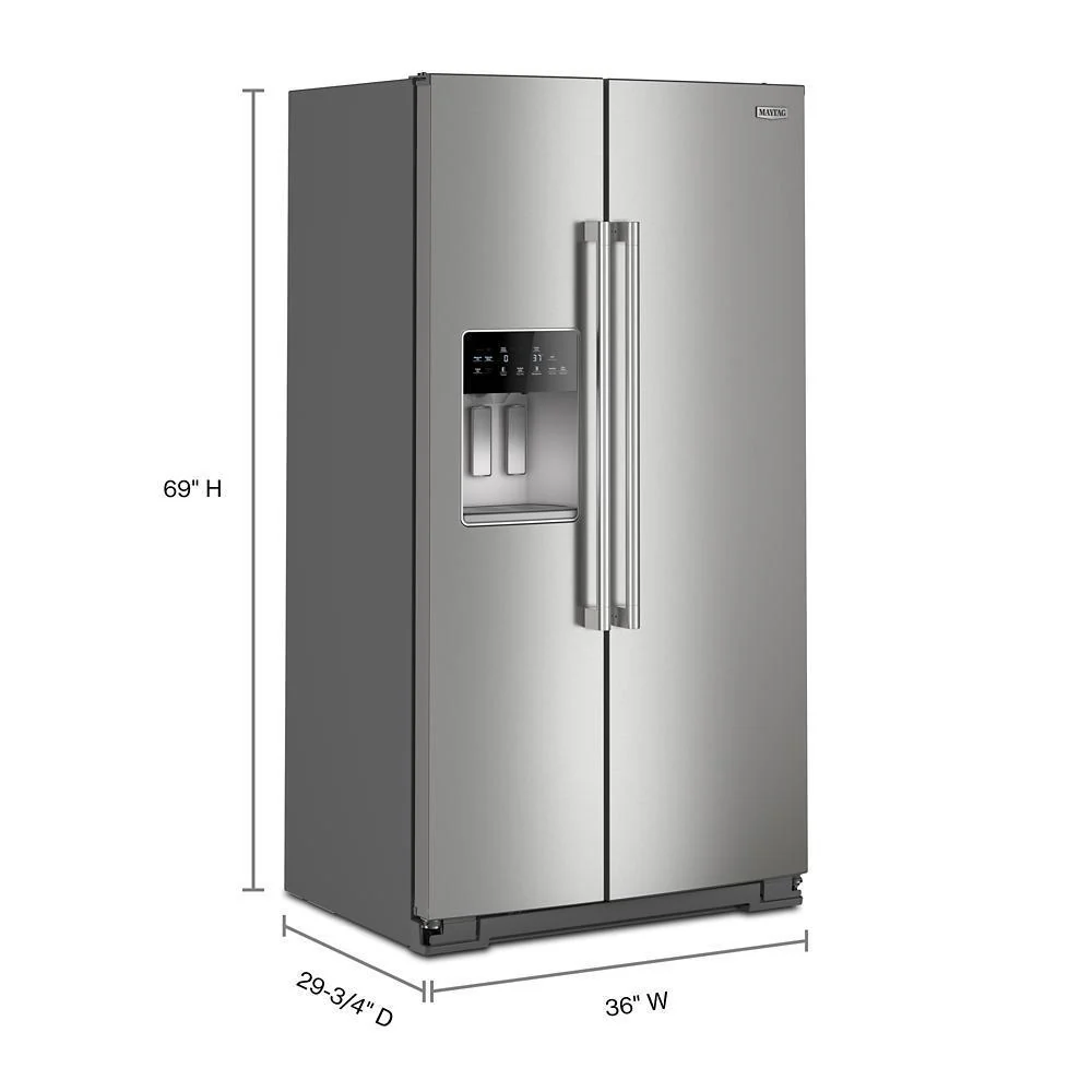 Maytag MRSC6636RZ 36-inch Wide Counter-Depth Side-by-Side Refrigerator with Arctic Blue Interior - 20.8 Cu. Ft. - Image 2