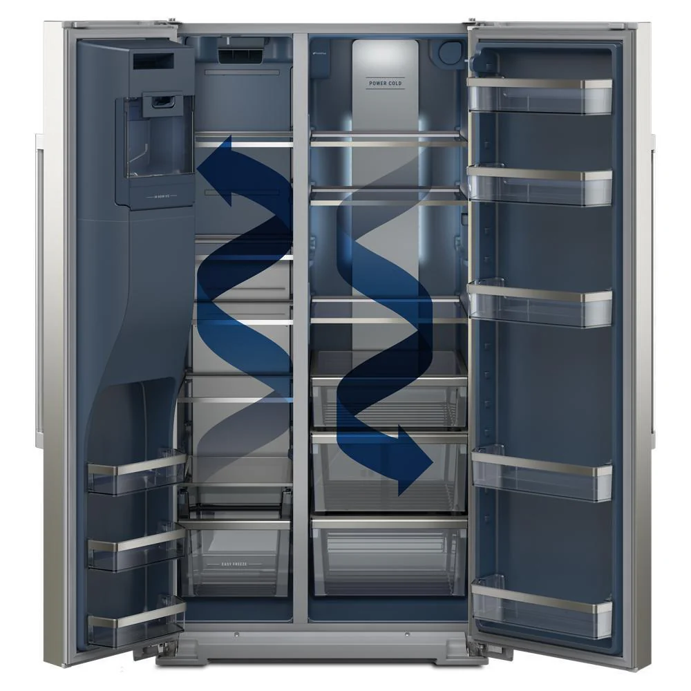 Maytag MRSC6636RZ 36-inch Wide Counter-Depth Side-by-Side Refrigerator with Arctic Blue Interior - 20.8 Cu. Ft. - Image 5