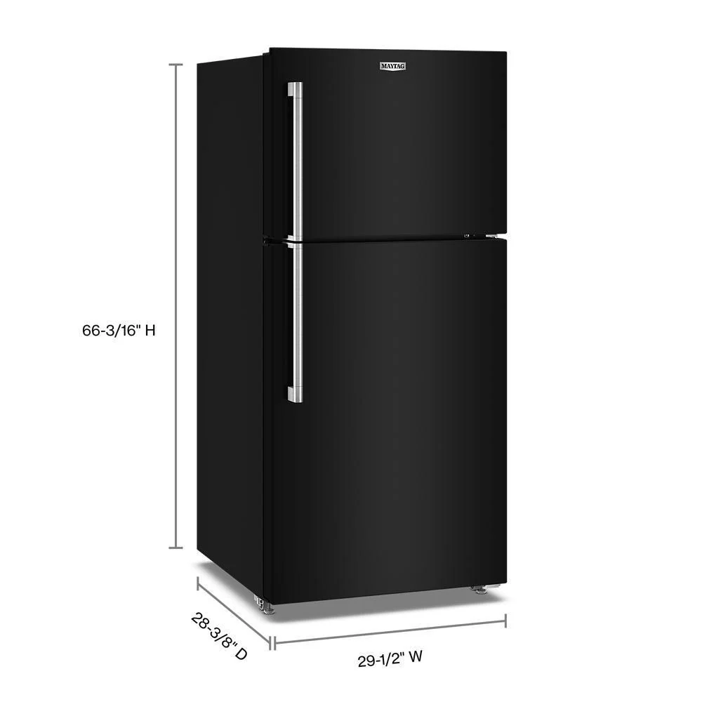 Maytag MRTX5119SB 30-Inch Wide Top-Freezer Refrigerator with Garage Mode-19 Cu. Ft. - Image 4