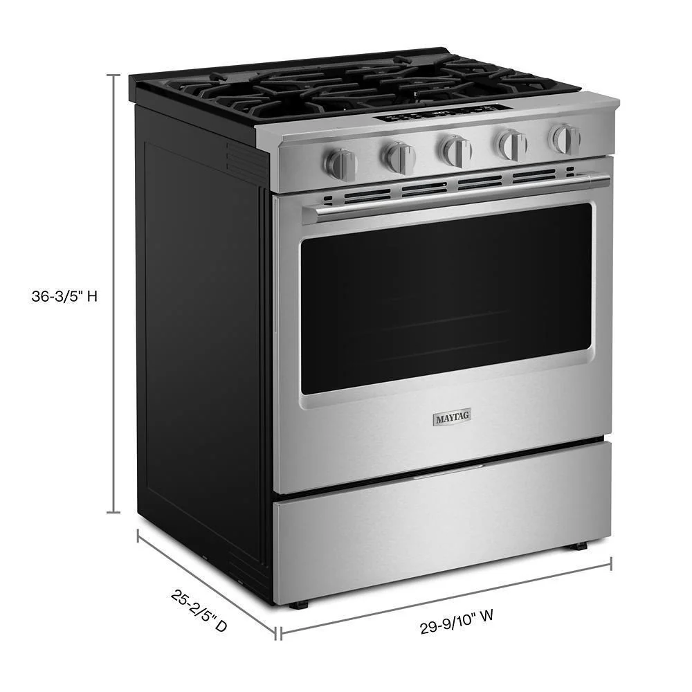 Maytag MSGS7030SZ 30-Inch Wide Slide-In Gas Range with Grill Mode and No Preheat Air Fry - 5.0 Cu. Ft. - Image 4