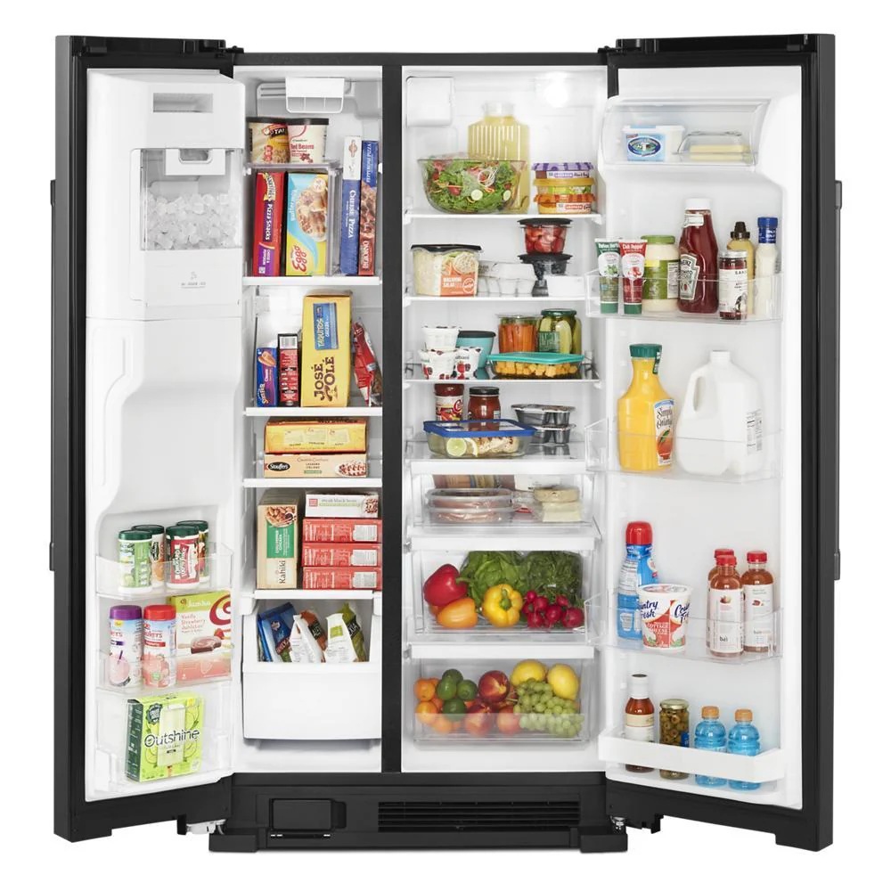 Maytag MSS25C4MGB 36-Inch Wide Side-by-Side Refrigerator with Exterior Ice and Water Dispenser - 25 Cu. Ft. - Image 3