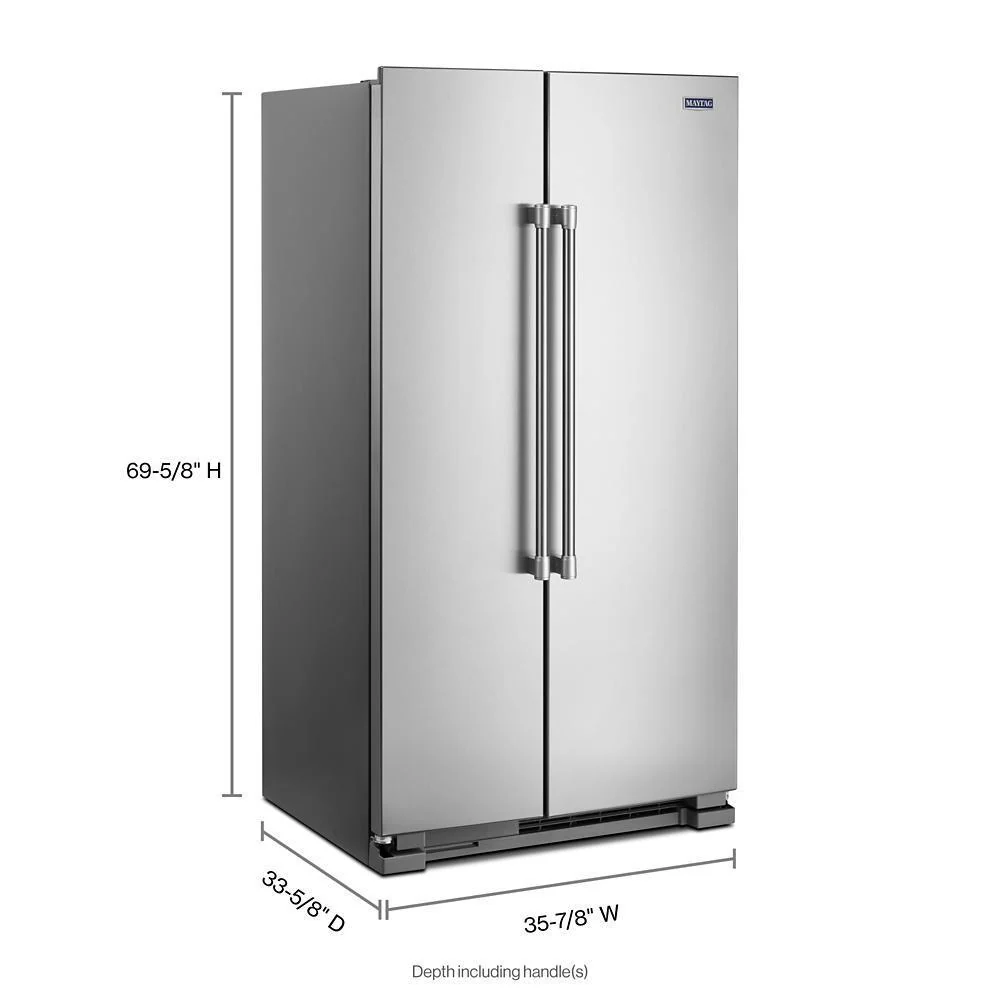 Maytag MSS25N4MKZ 36-Inch Wide Side-by-Side Refrigerator - 25 Cu. Ft. - Image 5