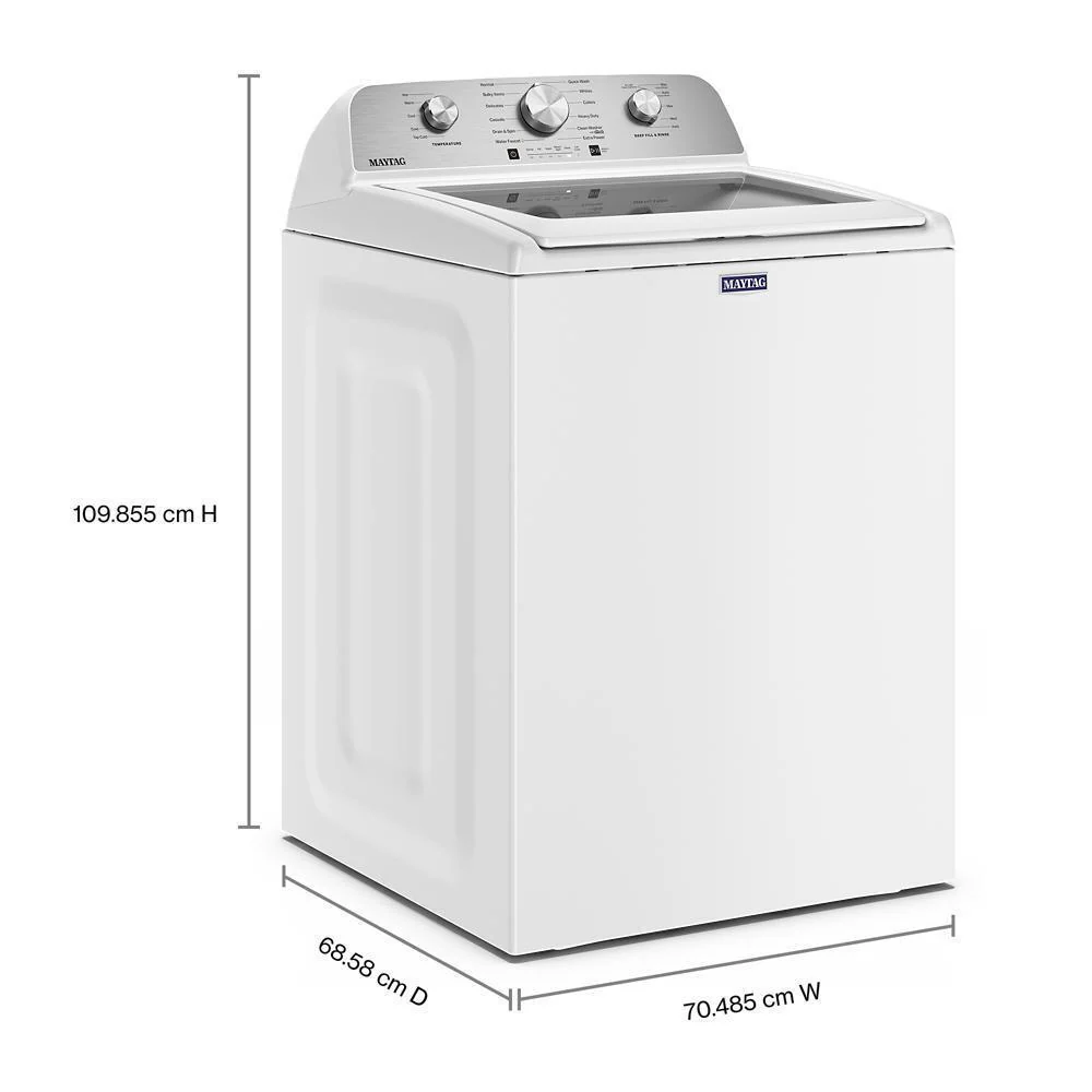 Maytag MTW5205TW 4.7 Cu. Ft. Top Load Agitator Washer with Extra Power Cycle - Image 2