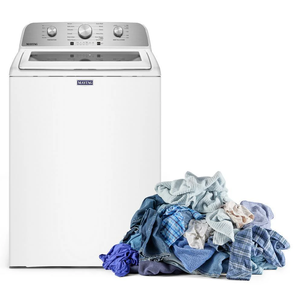 Maytag MTW5205TW 4.7 Cu. Ft. Top Load Agitator Washer with Extra Power Cycle - Image 4