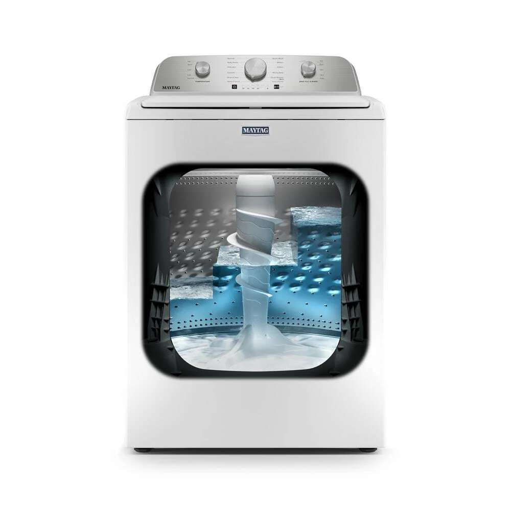 Maytag MTW5205TW 4.7 Cu. Ft. Top Load Agitator Washer with Extra Power Cycle - Image 8