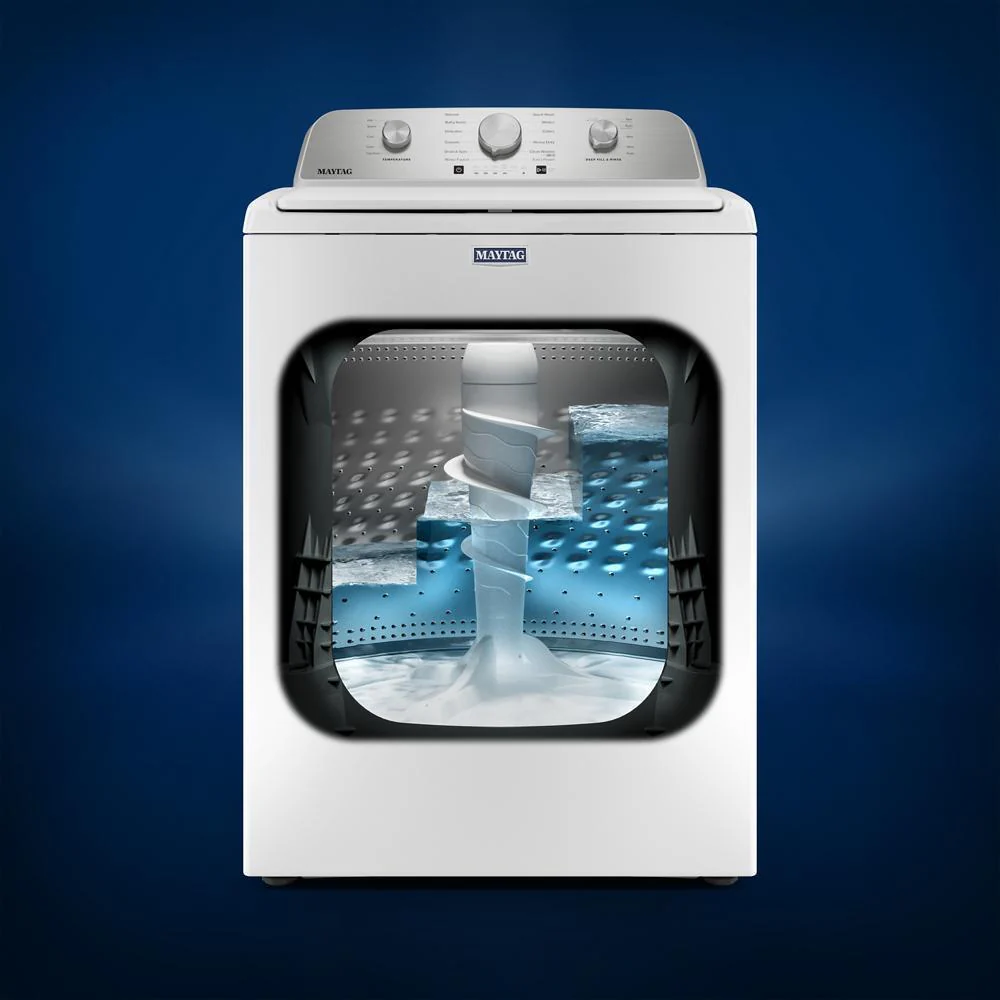 Maytag MTW5205TW 4.7 Cu. Ft. Top Load Agitator Washer with Extra Power Cycle - Image 9