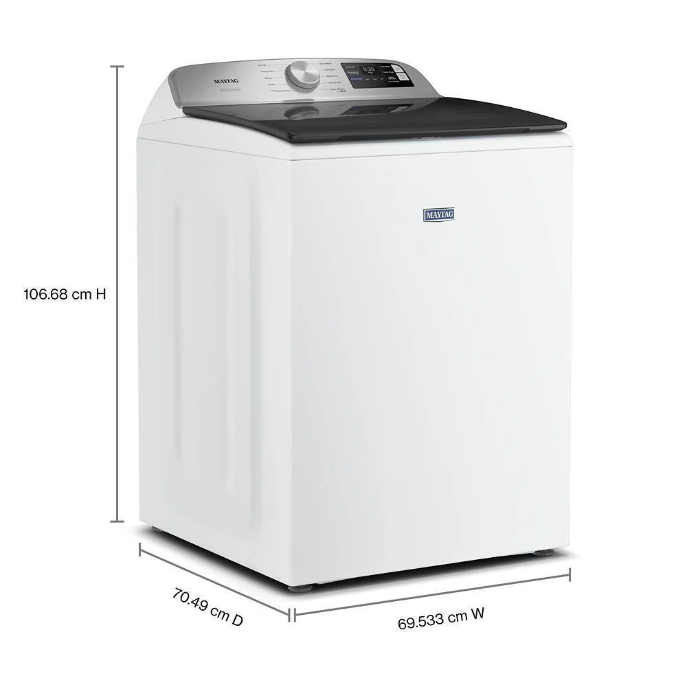 Maytag MTW6200RW 5.3 Cu. Ft. Top Load Impeller Washer with Extra Power and Smart Appliance - Image 2