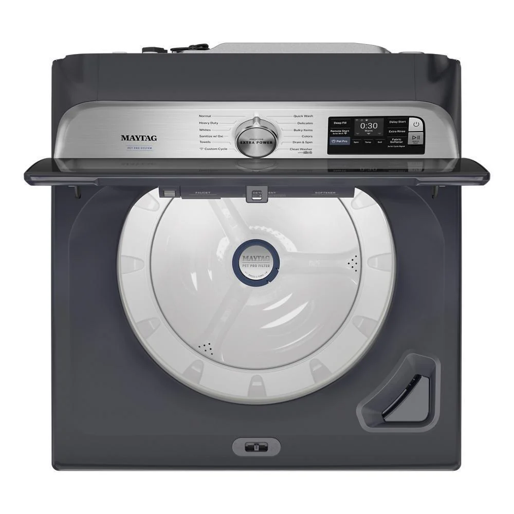 Maytag MTW7200RF 5.3 Cu. Ft. Pet Pro Top Load Impeller Washer with Extra Power and Sanitize Cycle with Oxi - Image 6