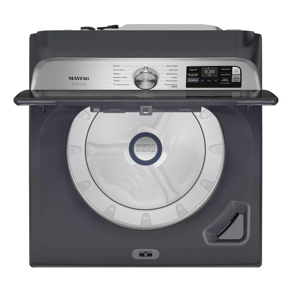Maytag MTW7205RF 5.2 Cu. Ft. Pet Pro Top Load Agitator Washer with Extra Power and Sanitize Cycle with Oxi - Image 7